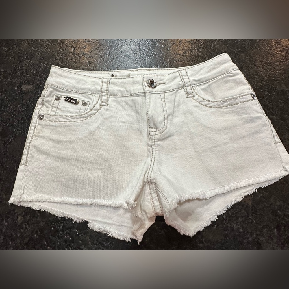 L.A. Idol White Jean Shorts